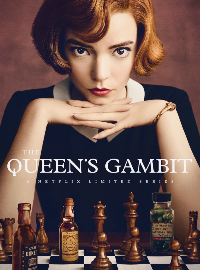 Netflix - Beth Harmon, fria e calculista. 📺: O Gambito da Rainha